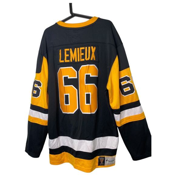 Fanatics Vintage Hockey Pittsburgh Penguins Mario Lemieux Jersey 66 Men’s XL - Picture 5 of 6